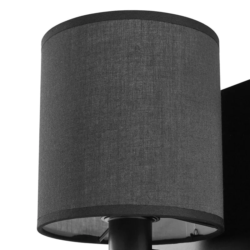 B-Ware Lindby Wandleuchte Aiden Wandlampe Leselicht Leuchte Lampe 30cm schwarz E14