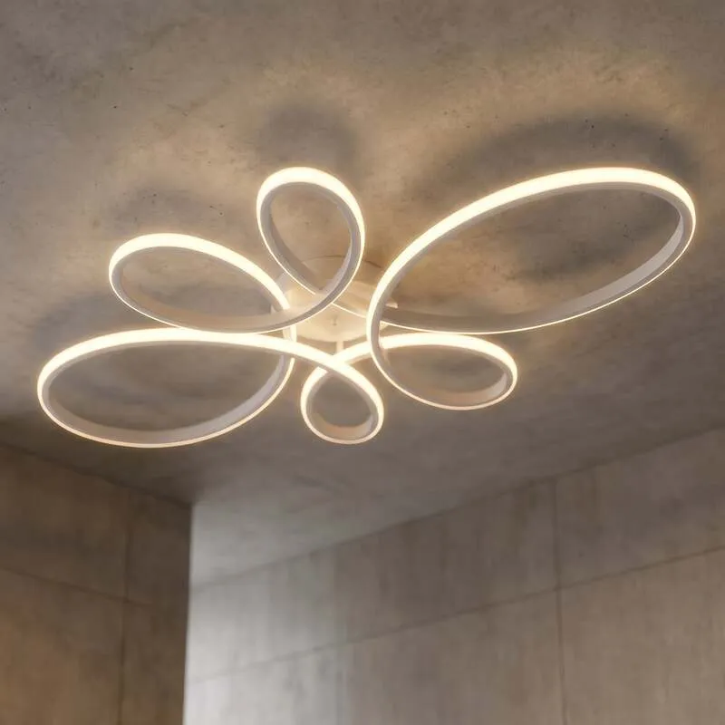 B-Ware Trio LED-Deckenleuchte Fly weiß matt 4.000 K 83 cm x 45 cm Deckenlampe Lampe