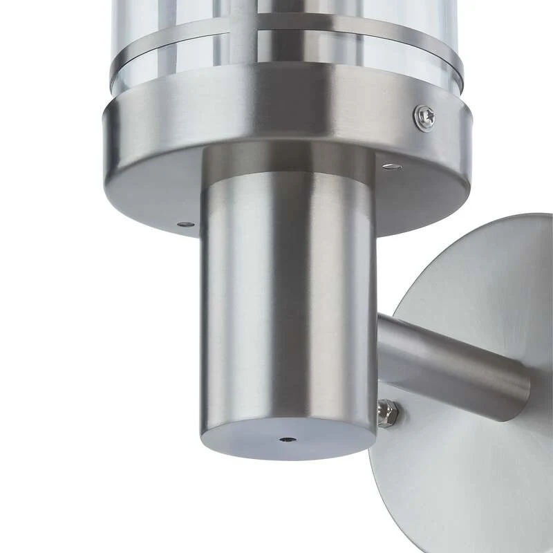B-Ware Lindby Außenwandleuchte Djori Außenlampe Wandleuchte Wandleuchte E27 Edelstahl