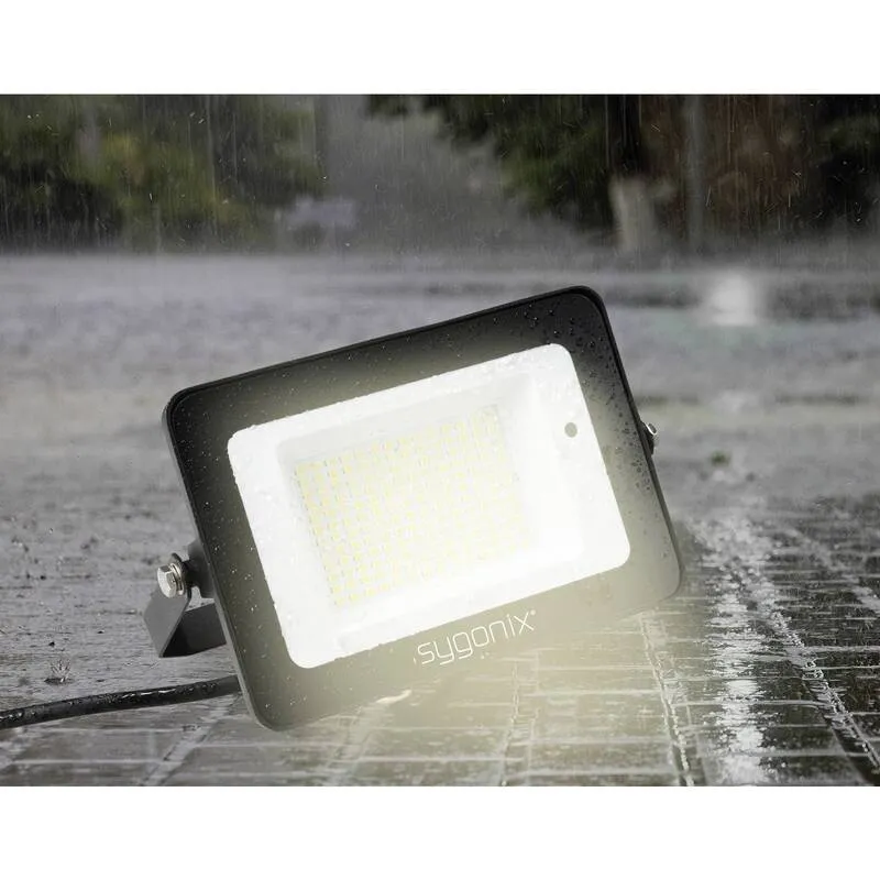 B-Ware Sygonix LED-Außenstrahler 30 W mit Bewegungsmelder IP65 4000 K Neutralweiß
