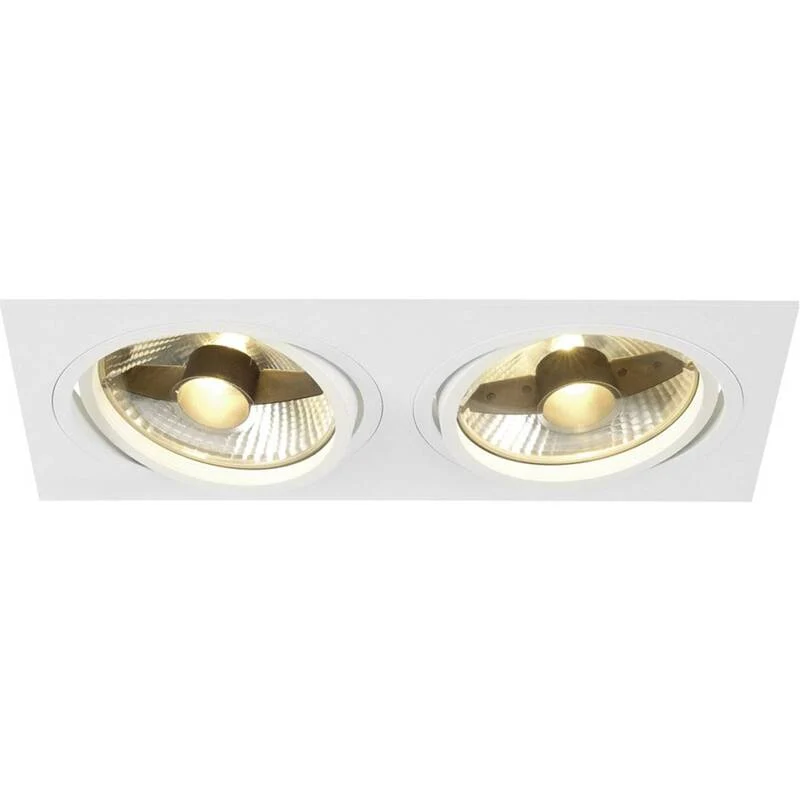 B-Ware SLV Einbauleuchte Deckenspot Spot Halogen LED GU10 weiß Aluminium New Tria 1