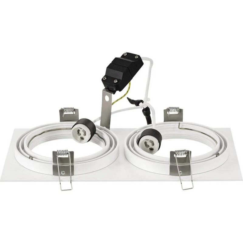B-Ware SLV Einbauleuchte Deckenspot Spot Halogen LED GU10 weiß Aluminium New Tria 1