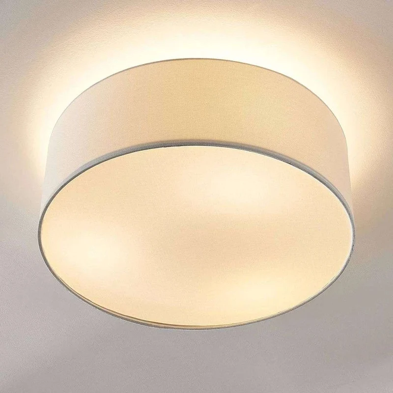 B-Ware Lindby Stoff-Deckenlampe Mariat Wohnzimmerleuchte Deckenlampe Deckenlicht E27