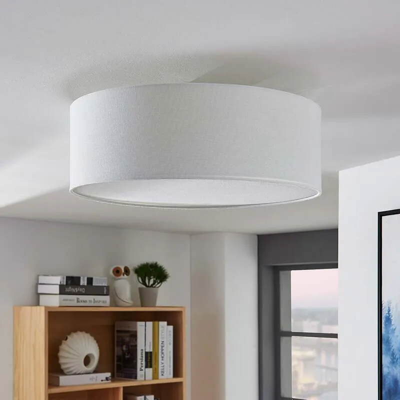 B-Ware Lindby Stoff-Deckenlampe Mariat Wohnzimmerleuchte Deckenlampe Deckenlicht E27