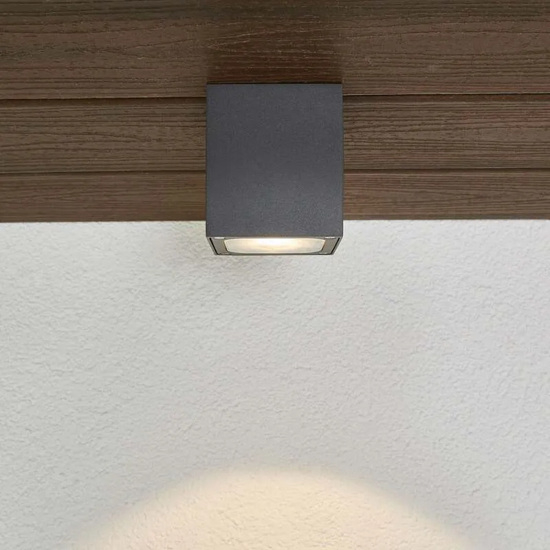 B-Ware Lucande Würfelförmige LED-Außendeckenlampe Lampe Leuchte 5W 230V Tanea, IP54