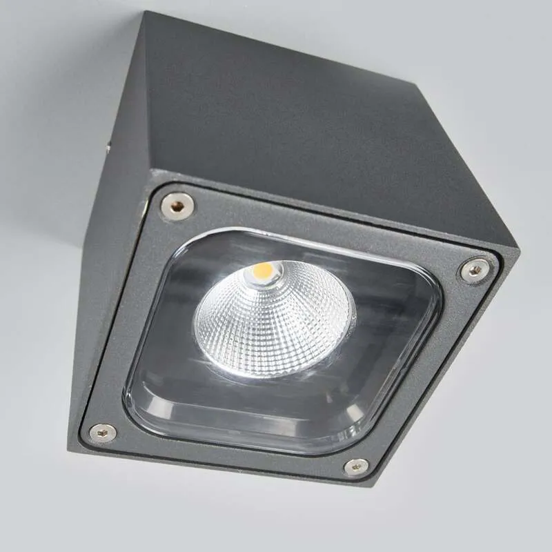 B-Ware Lucande Würfelförmige LED-Außendeckenlampe Lampe Leuchte 5W 230V Tanea, IP54