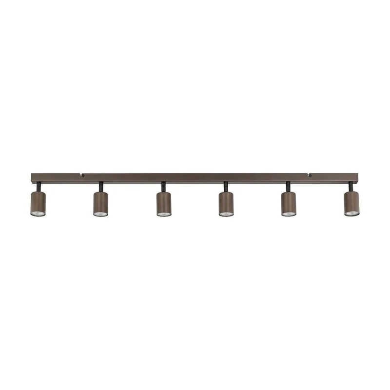 B-Ware Deckenspot Top justierbar braun sechsflammig linear Deckenlampe Lampe Leuchte