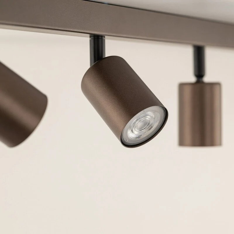 B-Ware Deckenspot Top justierbar braun sechsflammig linear Deckenlampe Lampe Leuchte