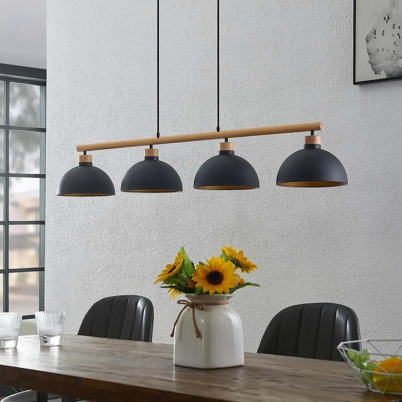 B-Ware Lindby Tirzana Hängeleuchte LED Pendelleuchte Deckenlampe Lampe Licht schwarz
