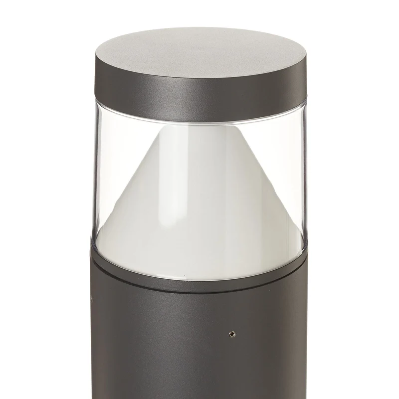 B-Ware Lucande Pollerleuchte Pollerlampe LED Wegelampe Darja dunkelgrau Aluminium144
