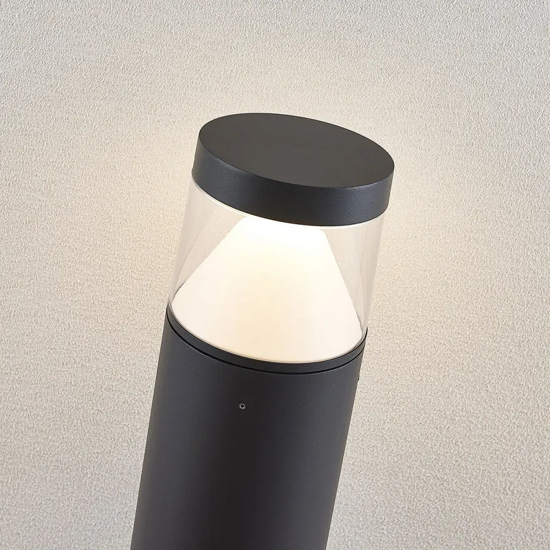 B-Ware Lucande Pollerleuchte Pollerlampe LED Wegelampe Darja dunkelgrau Aluminium144
