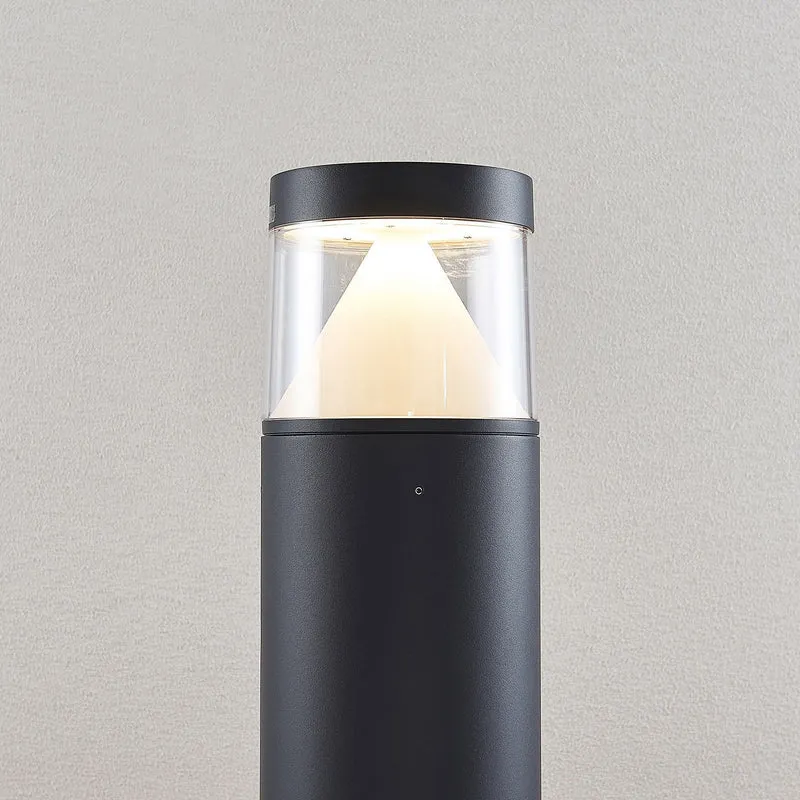 B-Ware Lucande Pollerleuchte Pollerlampe LED Wegelampe Darja dunkelgrau Aluminium144