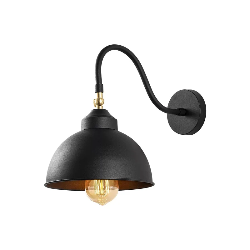 B-Ware Opviq Wandleuchte Saglam 3742 justierbar schwarz Wandlampe Lampe Leuchte Spot