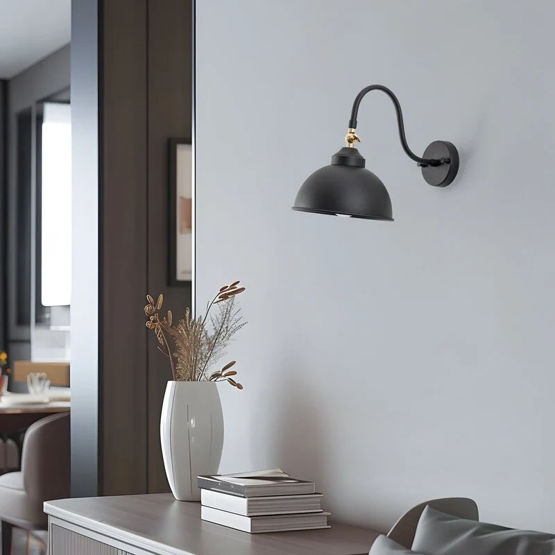 B-Ware Opviq Wandleuchte Saglam 3742 justierbar schwarz Wandlampe Lampe Leuchte Spot