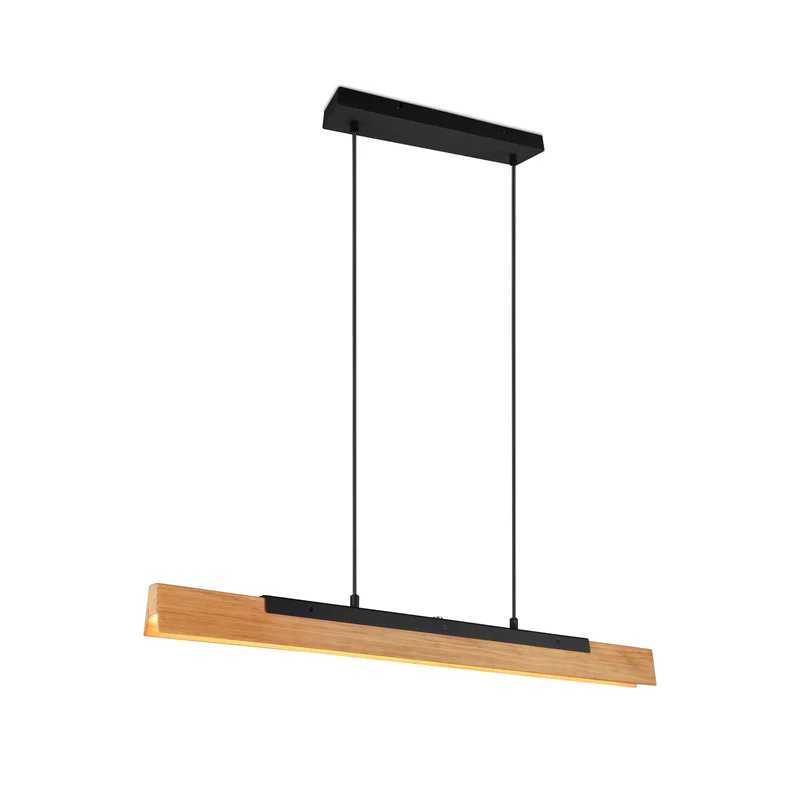 B-Ware Kerala Hängeleuchte Pendelleuchte LED Touchdimmer Sensordimmer Holzschirm war790