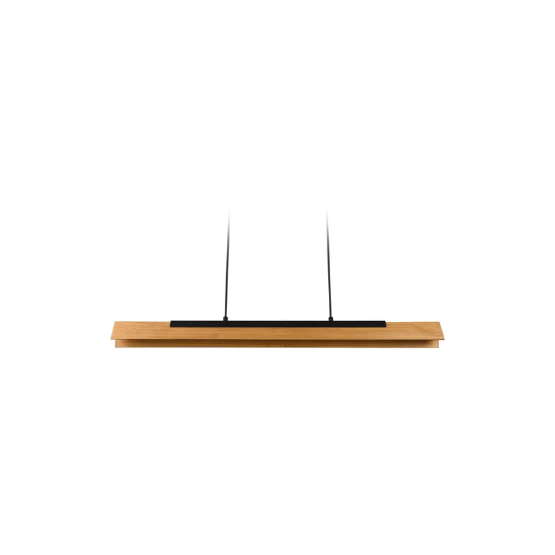 B-Ware Kerala Hängeleuchte Pendelleuchte LED Touchdimmer Sensordimmer Holzschirm war790