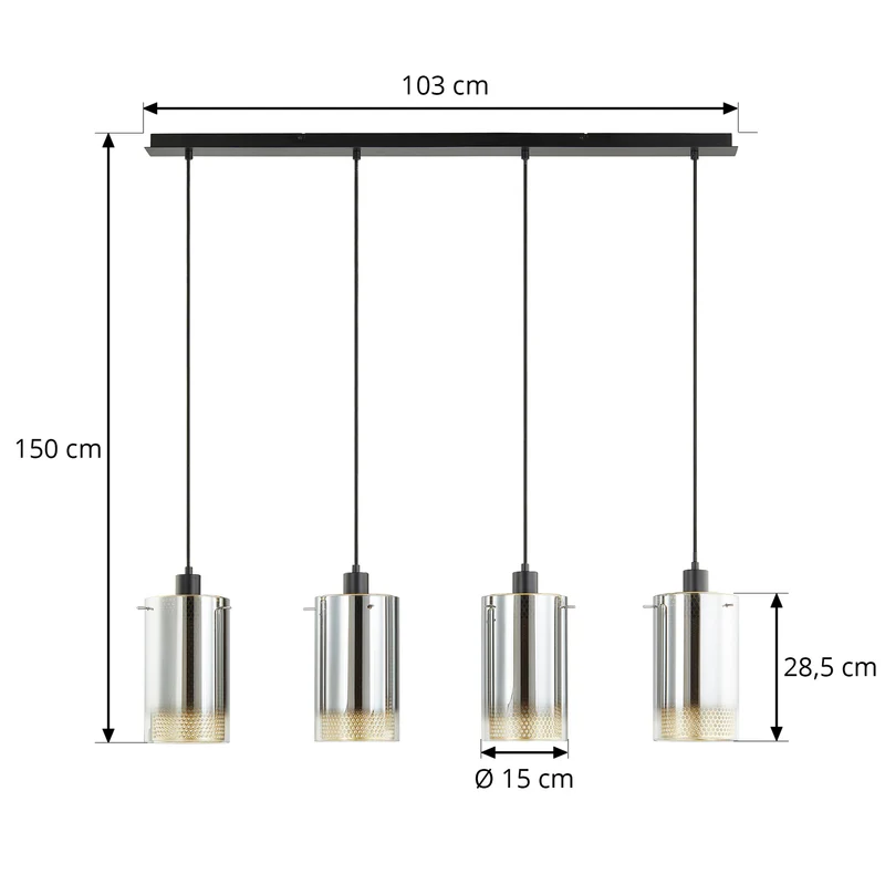 B-Ware Lucande Sterzy Hängeleuchte Pendelleuchte Hängelampe Deckenlampe Lampe Leuc811