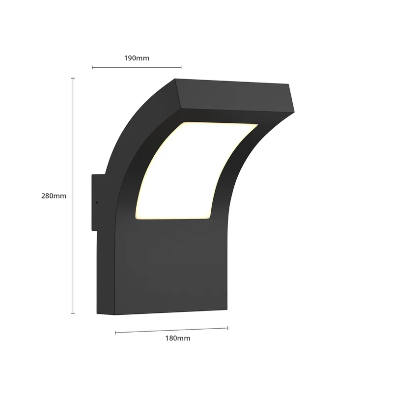 B-Ware Arcchio Advik LED-Außenwandleuchte Wandleuchte Außenlampe Wandlampe grafitgrau