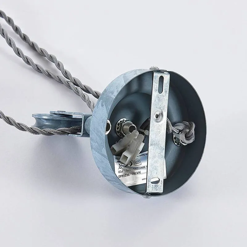 B-Ware Lindby Louisanne Hängeleuchte Deckenlampe Pendelleuchte Lampe 1-fl E27 betongrau
