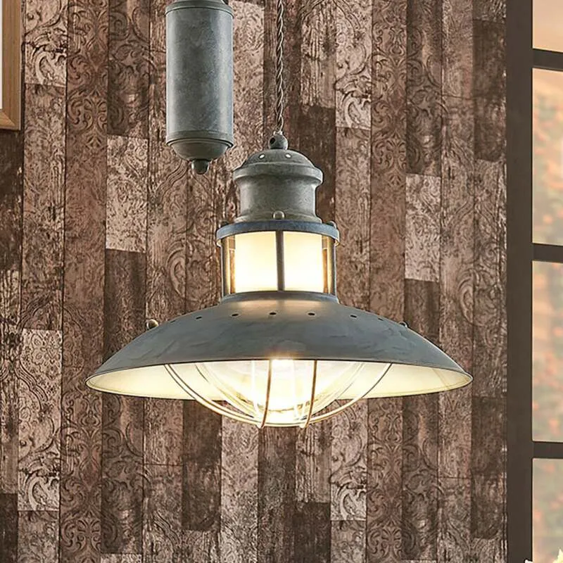 B-Ware Lindby Louisanne Hängeleuchte Deckenlampe Pendelleuchte Lampe 1-fl E27 betongrau