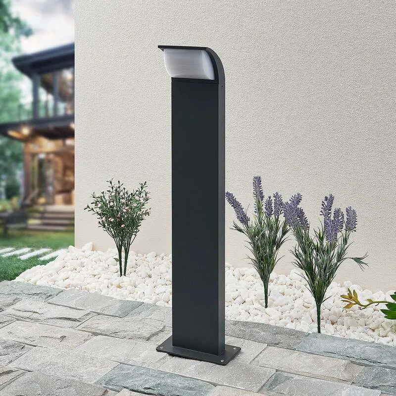 B-Ware Lucande Sockelleuchte Wegeleuchte LED Tinna anthrazit IP65 Aluminium Polycarb823