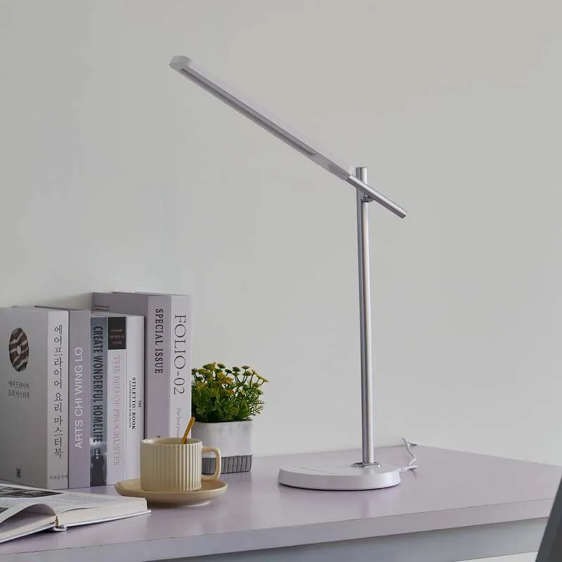 B-Ware Lindby Tischleuchte Valtorin LED Lampe dimmbar höhenverstellbar weiß