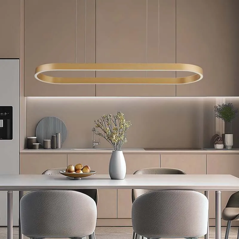 B-Ware Lucande LED Hängeleuchte Pendelleuchte Smart Melinay Gold WLAN Tuya Dimmbar186