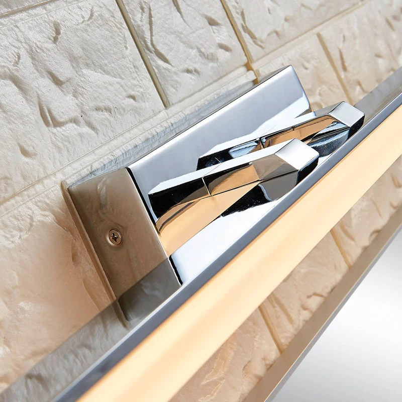 B-Ware Lucande Spiegelleuchte Badleuchte LED Julie Chrom Metall Badezimmerlampe IP44