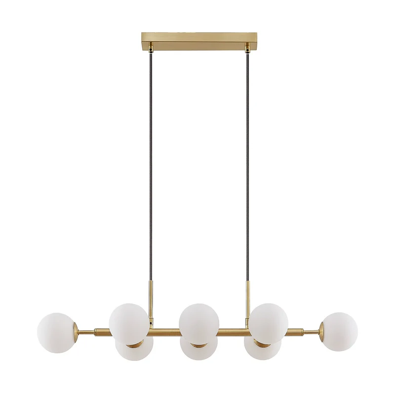 B-Ware Lindby Kiamo Hängeleuchte Pendelleuchte Deckenlampe Leuchte Glasschirme opal838