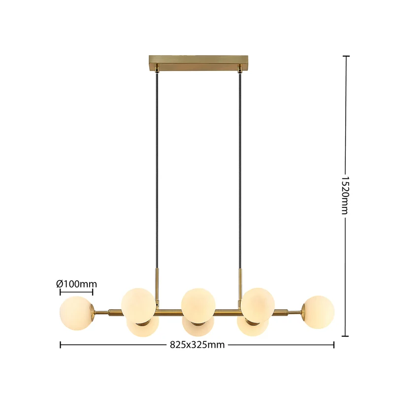 B-Ware Lindby Kiamo Hängeleuchte Pendelleuchte Deckenlampe Leuchte Glasschirme opal838