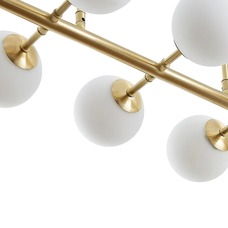 B-Ware Lindby Kiamo Hängeleuchte Pendelleuchte Deckenlampe Leuchte Glasschirme opal838