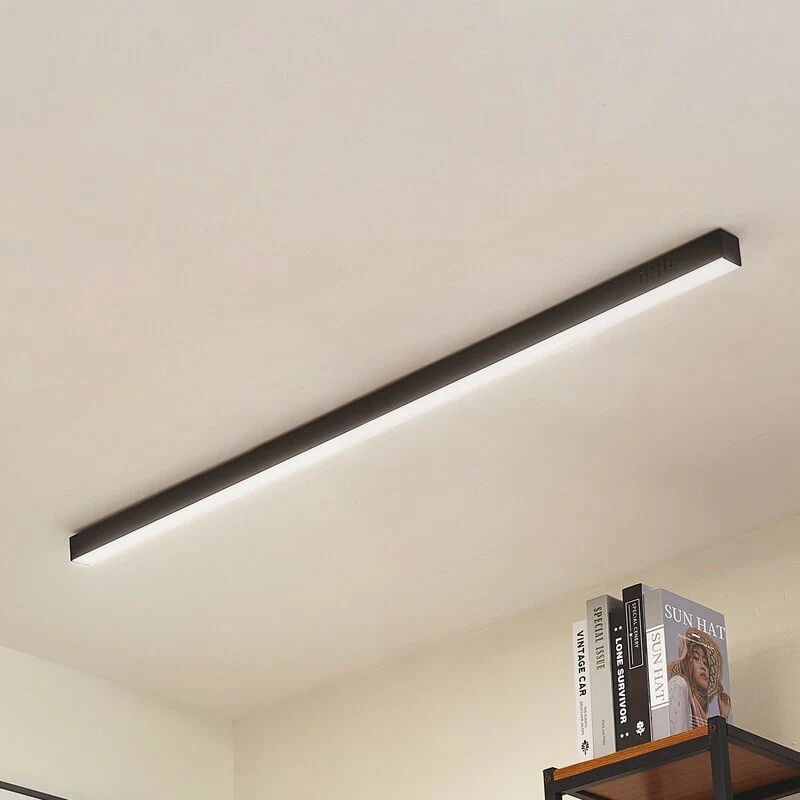 B-Ware Lucande Deckenleuchte Deckenlampe LED Teniona CCT Funktion schwarz Aluminium