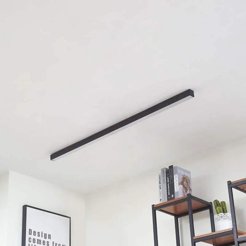B-Ware Lucande Deckenleuchte Deckenlampe LED Teniona CCT Funktion schwarz Aluminium