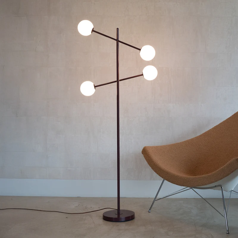 B-Ware IT'S ABOUT ROMI Stehlampe Copenhagen LED drehbar dimmbar dunkelrot 165cm Höhe