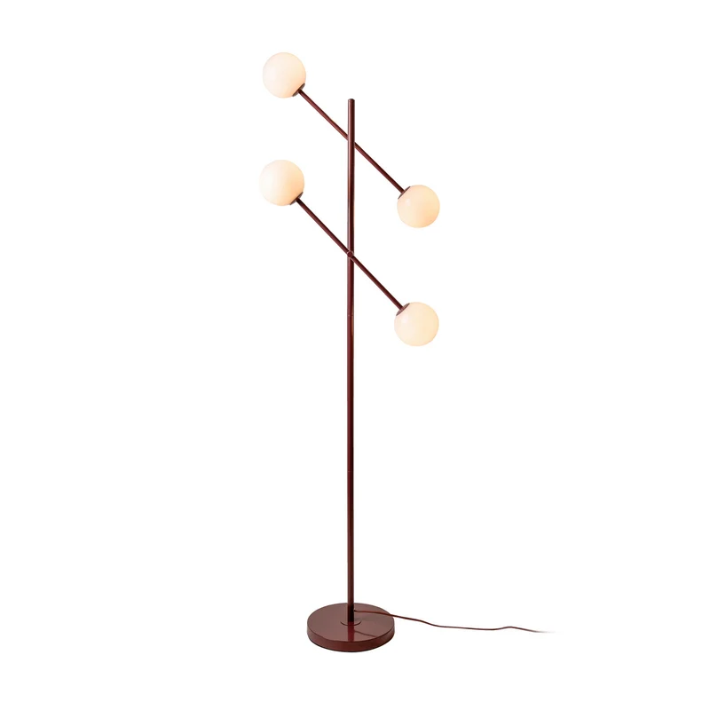 B-Ware IT'S ABOUT ROMI Stehlampe Copenhagen LED drehbar dimmbar dunkelrot 165cm Höhe