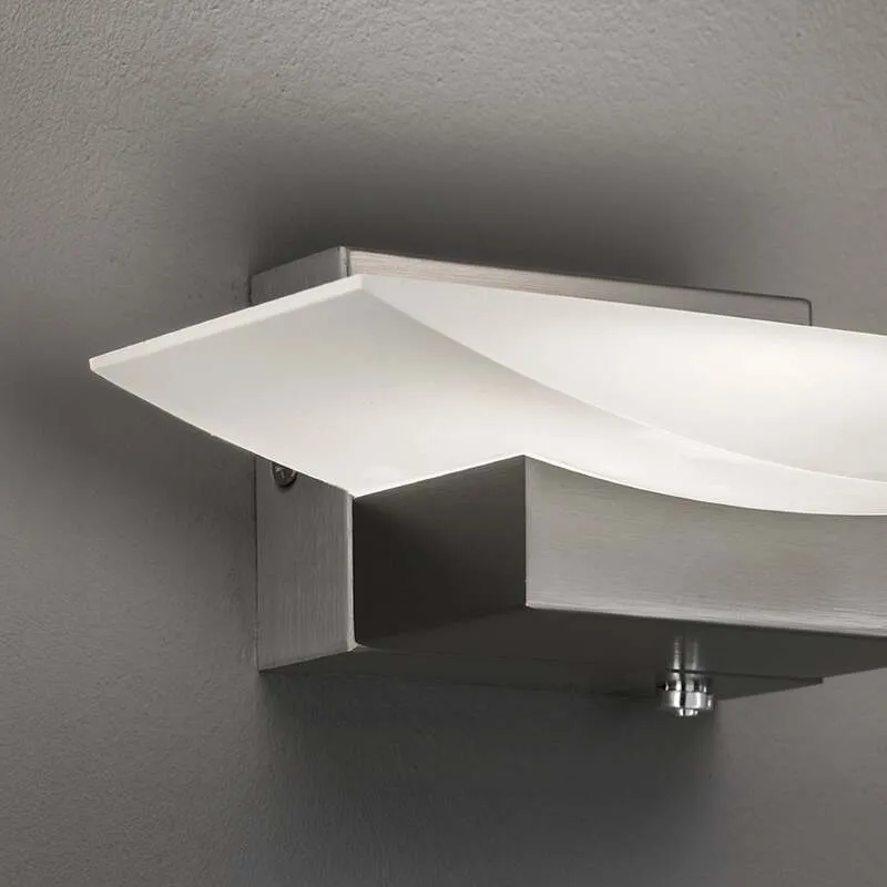 B-Ware FISCHER & HONSEL Wandleuchte Bowl TW CCT LED Lampe dimmbar nickel 30cm 950lm