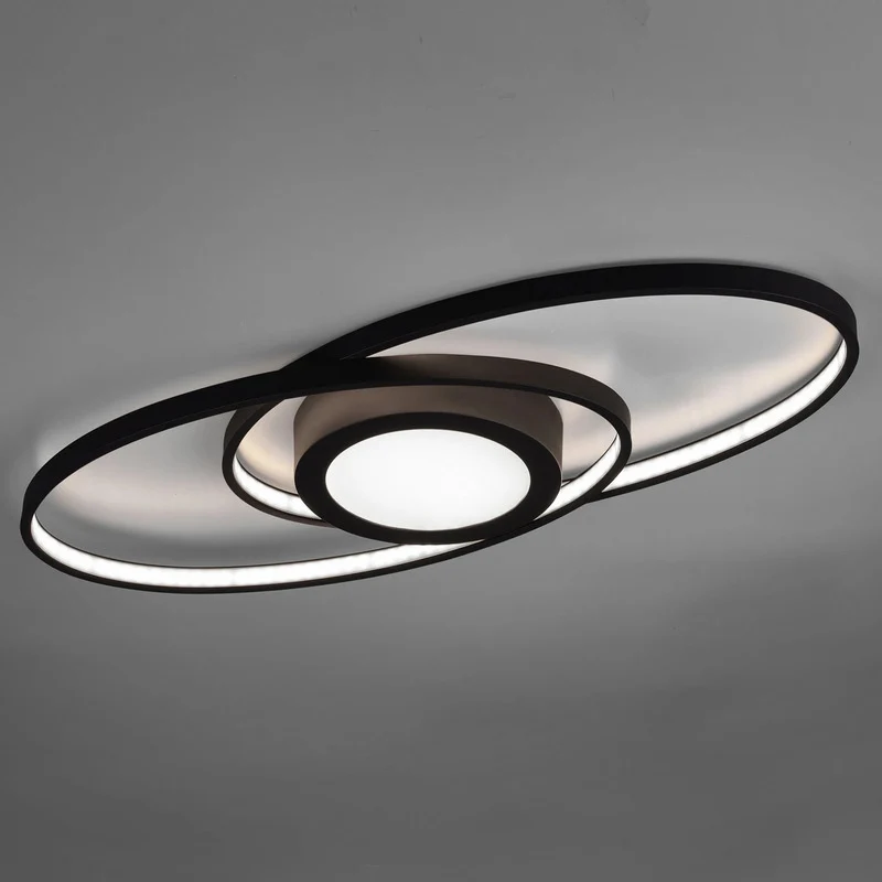 B-Ware Reality Deckenleuchte Galaxy dimmbar LED anthrazit 57x23cm 3000K 3000lm Leuchte
