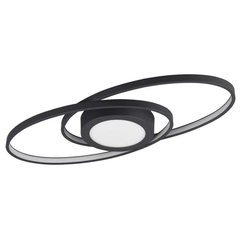 B-Ware Reality Deckenleuchte Galaxy dimmbar LED anthrazit 57x23cm 3000K 3000lm Leuchte