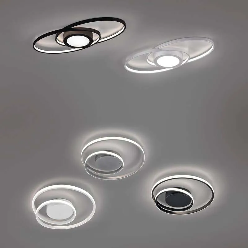 B-Ware Reality Deckenleuchte Galaxy dimmbar LED anthrazit 57x23cm 3000K 3000lm Leuchte