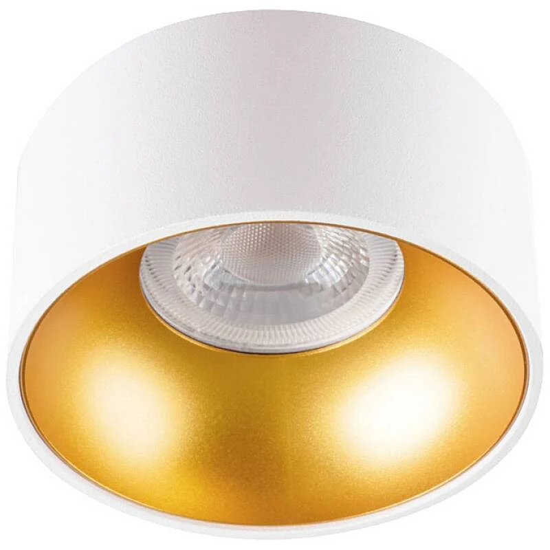 B-Ware Kanlux Deckenleuchte MINI RITI GU10 LED Lampe Leuchte dimmbar gold Ø 85 mm weiß