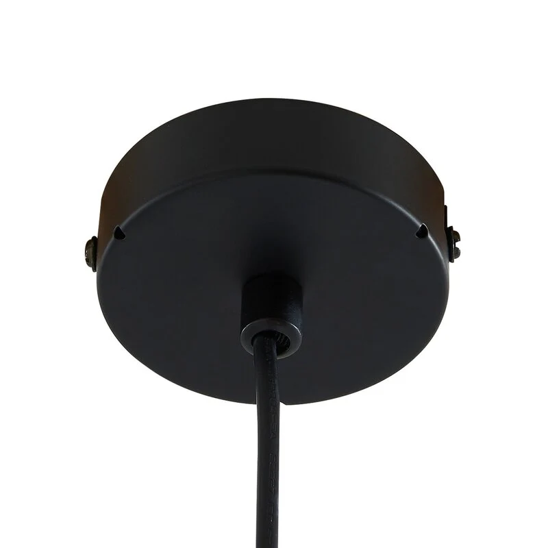 B-Ware Lucande Hängelampe Bidolo schwarz Glas Ø 15 cm IP44 Deckenlampe Lampe Leuchte