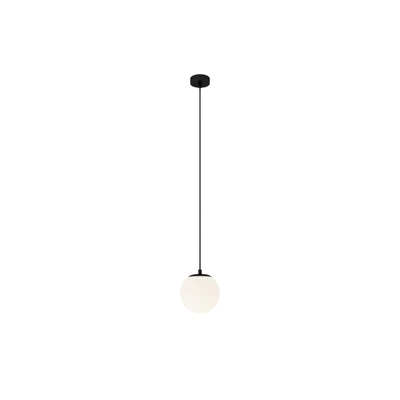 B-Ware Lucande Hängelampe Bidolo schwarz Glas Ø 15 cm IP44 Deckenlampe Lampe Leuchte