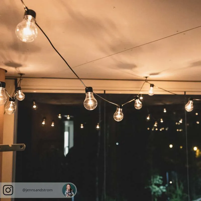 B-Ware Konstsmide Party-Lichterkette Außen netzbetrieben 20 + 160 Glühlampe LED Klar