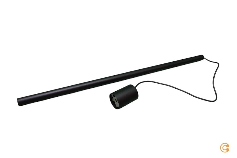 B-Ware Hängelampe Laser einflammig schwarz Schirm 75 cm Deckenlampe Deckenleuchte Lampe