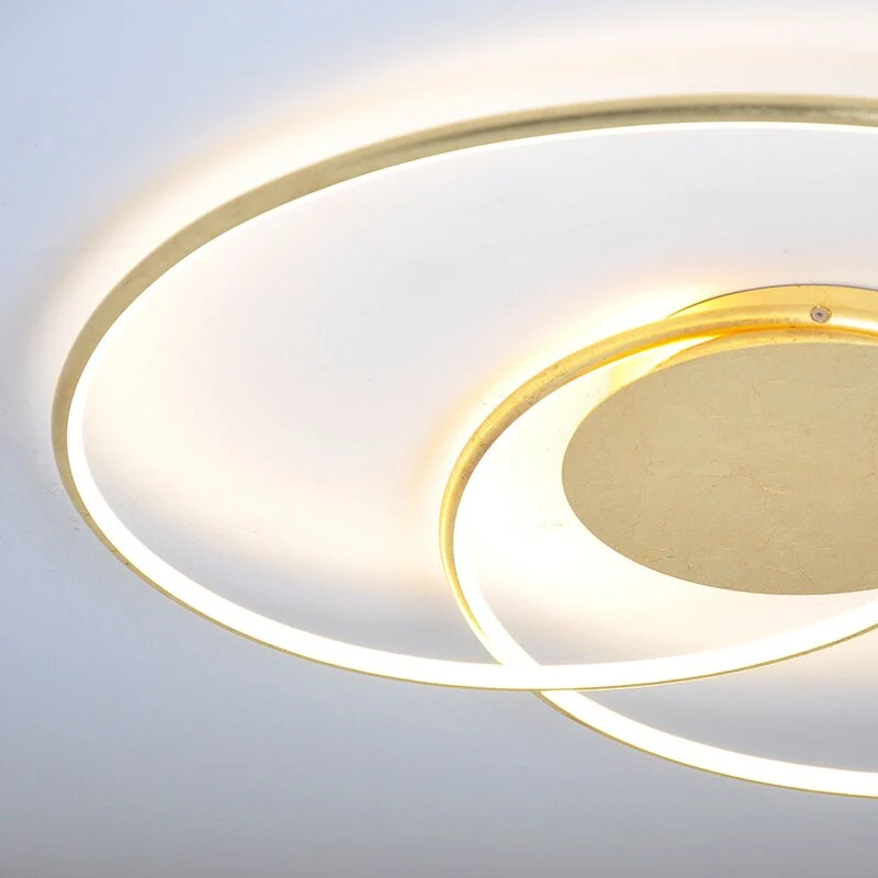 B-Ware Lindby Deckenleuchte Deckenlampe LED Joline gold Metall Kunststoff Wohnraum Bele