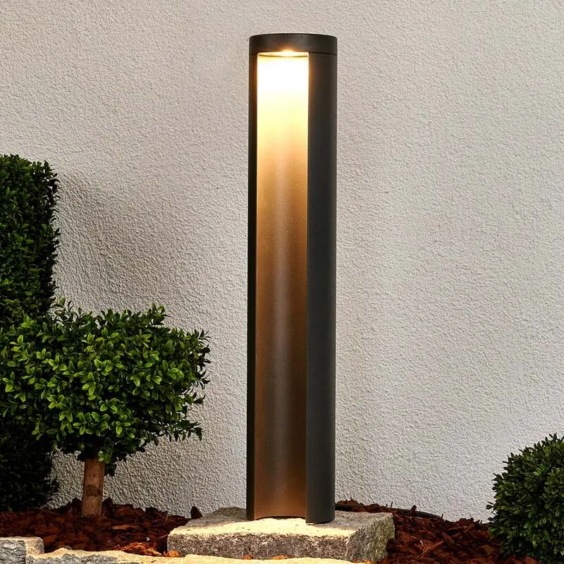B-Ware Lucande Wegeleuchte Gartenlampe LED Außenleuchte Jaron grafitgrau IP54 65 cm