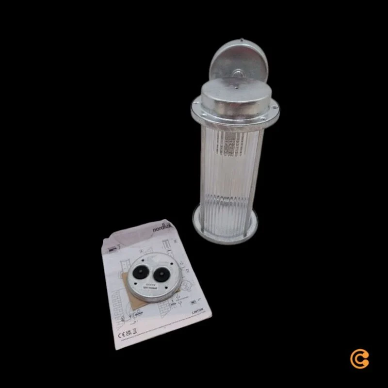 B-Ware Nordlux Außenwandleuchte Wandlampe Linton verzinkt Stahl E27 Fassung Zink 29cm