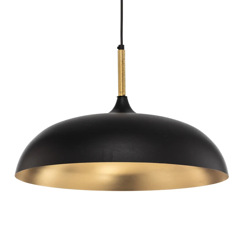 B-Ware Euluna Pendelleuchte Pendellampe Lampe Leuchte Deckenlampe Lincoln, schwarz/gold