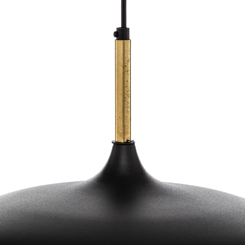 B-Ware Euluna Pendelleuchte Pendellampe Lampe Leuchte Deckenlampe Lincoln, schwarz/gold