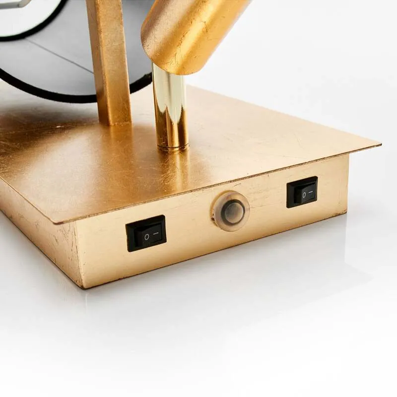 B-Ware Lindby Wandleuchte Aiden Leselampe Flurleuchte Lampe Leuchte 40W schwarz gold650